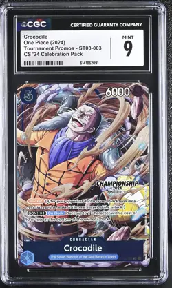 Crocodile ST03-003 CGC 9 Mint 2024 Championship Tournament Promos One Piece Card - Image 1