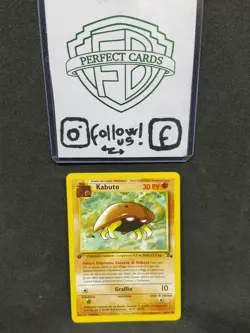 POKEMON FOSSIL 1° EDIZIONE KABUTO COMUNE 50/62 NM- - Image 1