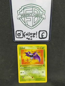 POKEMON FOSSIL 1° EDIZIONE ZUBAT COMUNE 57/62 NM- - Image 1