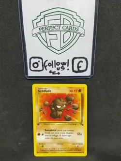 POKEMON FOSSIL 1° EDIZIONE GEODUDE COMUNE 47/62 NM- - Image 1