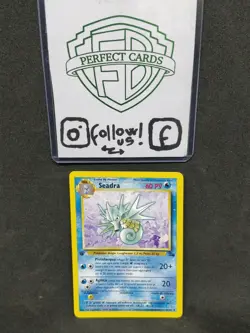 POKEMON FOSSIL 1° EDIZIONE SEADRA NON COMUNE 42/62 NM- - Image 1