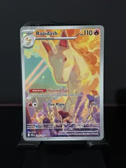 Rapidash 189/182 Sv10: Destined Rivals Holo Rare Pokemon TCG Illustration NM - Image 1