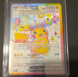 Pikachu ex 219/191 SV08 Surging Sparks Ultra Rare Holo 200 HP - Image 1