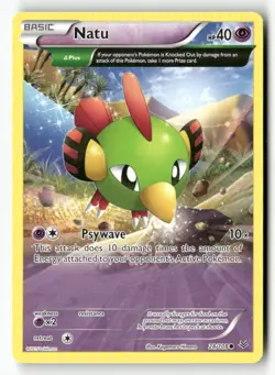 Natu 28/108 Common Roaring Skies Pokemon Near Mint - Image 1