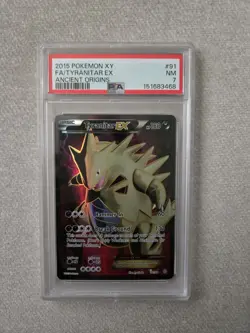 Pokemon Ancient Origins Tyranitar EX PSA 7 & Giratina Ex - PSA 6 - Image 1