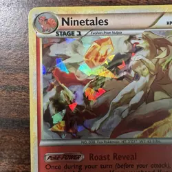 Pokemon TCG Ninetales 007/123 Blister Exclusives Cracked Ice Holo Promo - Image 2