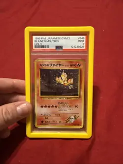 1999 POKEMON JAPANESE GYM 2 #146 BLAINE'S MOLTRES-HOLO PSA 9 - Image 1