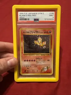 1999 POKEMON JAPANESE GYM 2 #146 BLAINE'S MOLTRES-HOLO PSA 9 - Image 2