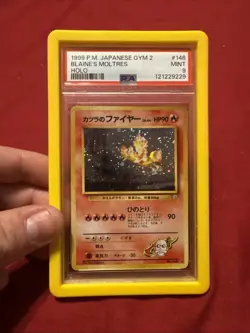1999 POKEMON JAPANESE GYM 2 #146 BLAINE'S MOLTRES-HOLO PSA 9 - Image 4