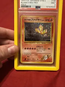 1999 POKEMON JAPANESE GYM 2 #146 BLAINE'S MOLTRES-HOLO PSA 9 - Image 5