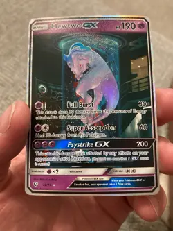 Pokemon Mewtwo GX 78/73 Shining Legends Secret Holo Rare 190 - Image 1