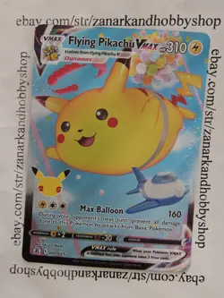 Pokemon Flying Pikachu VMAX 007/025 Celebrations NM - Image 1