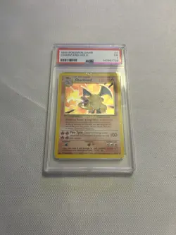 1999 Pokemon Base Set Charizard #4/102 Holo Rare PSA 1 NM - Image 2