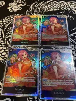 4x Rebecca - OP05-091 - One Piece Awakening Of The New Era - English NM - Image 1