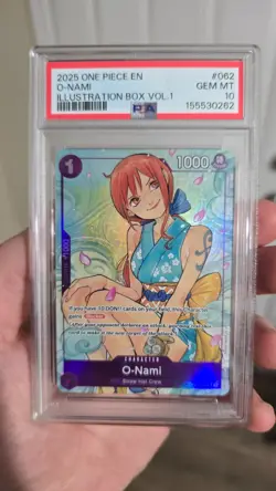 PSA 10 O-Nami (Illustration Box Vol.1) OP05-062 One Piece Promotion Cards Foil - Image 4