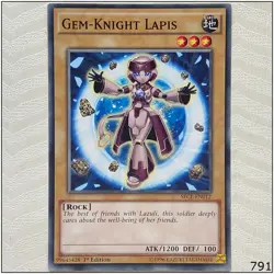 Gem-Knight Lapis - SECE-EN012 - Common 1st Edition Yugioh - Image 1