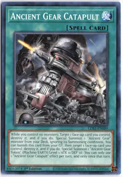 Yugioh - Ancient Gear Catapult LDS1-EN089 1st Edition - Legendary Duelists: Seas - Image 1