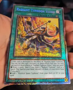 Yu-Gi-Oh! Radiant Typhoon Vision Starlight Rare Rarity Collection V - Image 2