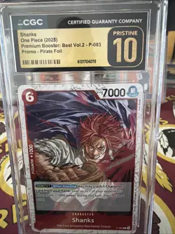 One Piece TCG Shanks P-083 Event Pack Promo CGC 10 - Image 1
