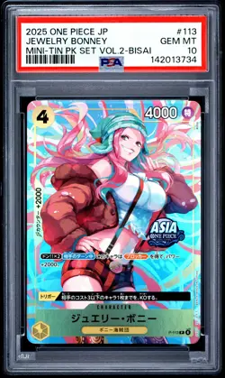 Jewelry Bonney PSA10 2025 One Piece Japanese Mini-Tin Pack Set Vol.2-Bisai - Image 1