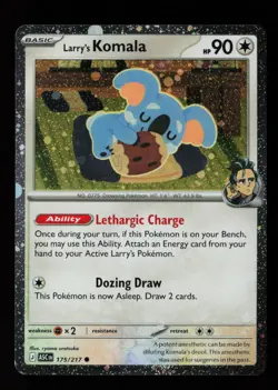 Larry's Komala 175/217 Cosmic Holo ME: Ascended Heroes Pokemon Card - Image 1