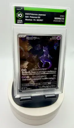 Degree Gem Mint 10 Mewtwo 183/165 AR Art Rare 151 sv2a Pokemon Card - Image 1