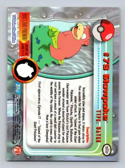 Slowpoke #79 Topps Trading Cards Series 2 Pokemon Near Mint - Image 2