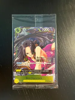 One Piece Card Game Boa Hancock Pre-Release Event Winner P-115 Near Mint Sealed - Image 1