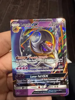 Pokemon Card Lunala GX SM17 Black Star Promo HOLO RARE - NM - Image 1