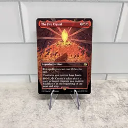 The Fire Crystal Extended Art NON Foil Magic The Gathering Final Fantasy - Image 1