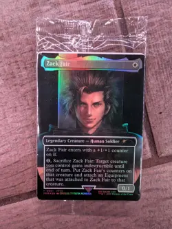 MTG Zack Fair Promo FFVII REBIRTH Nintendo Switch 2 Pack-In Bonus Sealed - Image 1