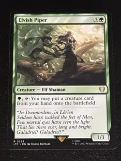 MTG Commander: LOTR Elvish Piper 0239 Rare - Image 1