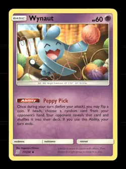 Wynaut 77/236 Unified Minds NM/M Pokemon - Image 1