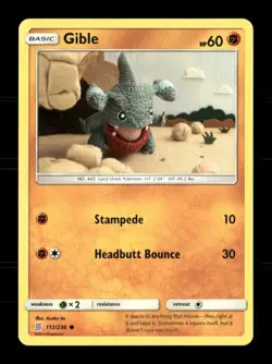 Gible 112/236 Unified Minds NM/M Pokemon - Image 1