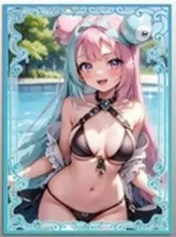 Pokemon Laser Flash Card Swimsuit Marnie Mei Nessa Lono Cynthia Card Sleeves - Image 3