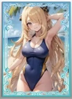 Pokemon Laser Flash Card Swimsuit Marnie Mei Nessa Lono Cynthia Card Sleeves - Image 5