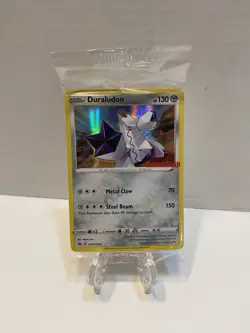 Pokemon TCG Duraludon [GAMESTOP Stamp] SWSH 028 Promo Holo SEALED NM - Image 1