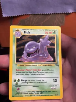 Muk 13/62 Fossil Holo Rare Pokemon TCG 1999 WoTC - Image 5