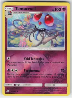 Tentacruel 61 Reverse Holo 181 UC Team Up Pokemon Lightly Played - Image 1