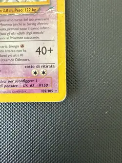Pokemon Shining Mewtwo 109/105 Neo Destiny ITA DMG - Image 3