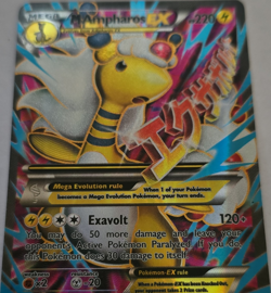 Pokemon TCG M Ampharos EX 88/98 XY Ancient Origins Full Art Holo 220 HP EN - Image 1