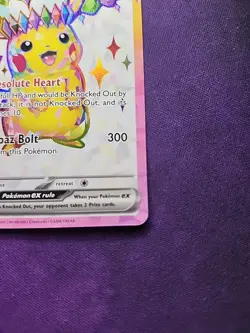 Pokemon TCG Pikachu EX Ultra Rare Holo Card 219/191 Surging Sparks - Image 5