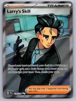 Larry's Skill 139/131 Ultra Rare Prismatic Evolutions Pokemon Holo Near Mint - Image 1