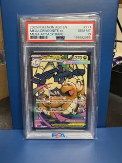 2026 Pokemon Ascended Heroes Mega Dragonite EX Mega Attack Rare PSA 10 - Image 1
