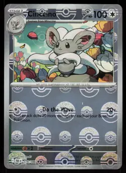 Cinccino (Poke Ball Pattern) 076/086 Holo Uncommon Black Bolt Pokemon Near Mint - Image 1