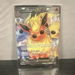 Pokemon Flareon EX 170 HP RC28/RC32 Generations Radiant Collection Full Art Holo - Image 1