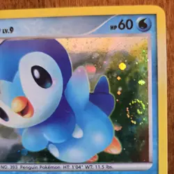 🌀 FART SWIRL 🌀Pokemon Piplup DP03 Diamond & Pearl Promo Holo MP -- READ DESC - Image 5