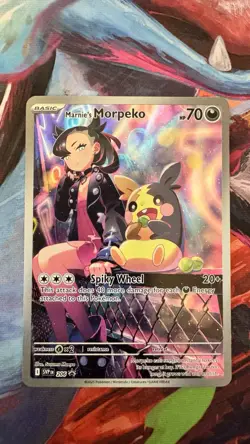 Marnie's Morpeko 206 SV Promo Illustration Rare NM Pokemon TCG - Image 1