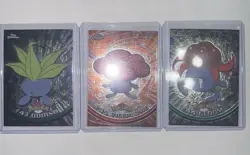 Pokemon 2000 Topps Chrome Oddish + Gloom + Vileplume Evolution Set #43-45 NM - Image 1