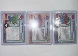 Pokemon 2000 Topps Chrome Oddish + Gloom + Vileplume Evolution Set #43-45 NM - Image 2